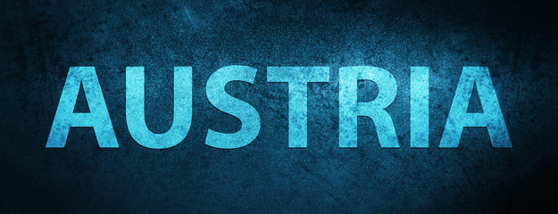 Austria special blue banner background