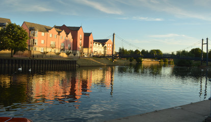 Fototapeta premium river exe quay
