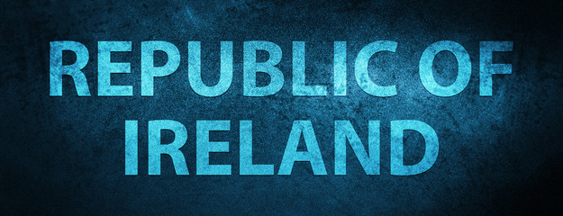 Republic of Ireland special blue banner background