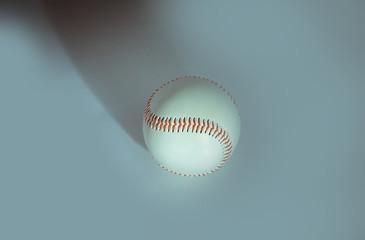 baseball ball with red stitches .isolated on a white