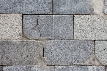 Old concrete block wall