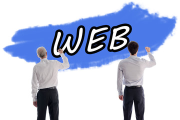 Word web written on a wall