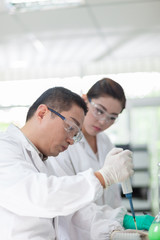 Obraz premium people working at laboratory