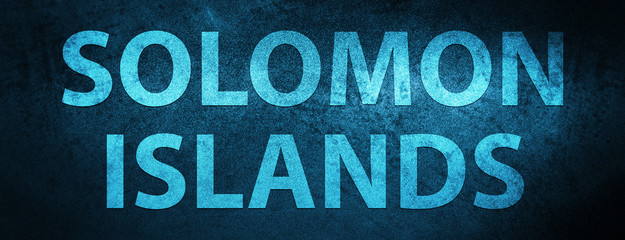 Solomon Islands special blue banner background