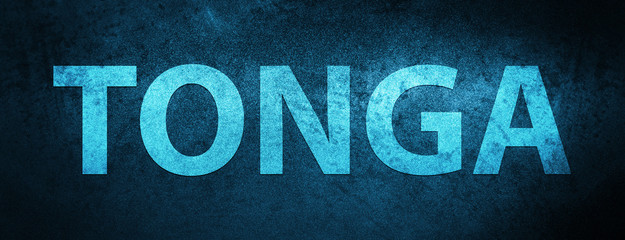 Tonga special blue banner background