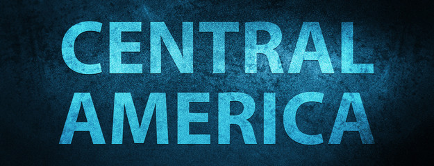 Central America special blue banner background