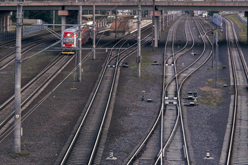 Railway station, transporting system.