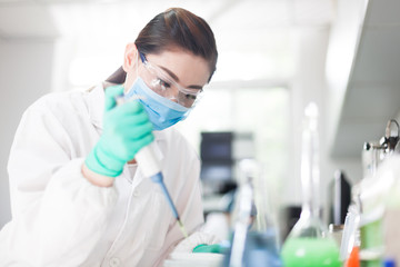 Fototapeta premium people working at laboratory