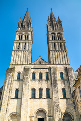 Fototapeta na wymiar The Saint Etienne Abbey Church in Caen, France