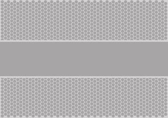 Abstract soft grey banner on hexagon mesh design modern futuristic background vector illustration.