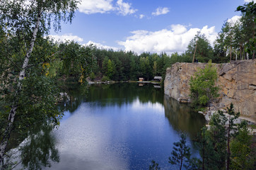 Fototapeta premium canyon in the forest in the afternoon