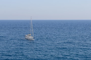 Fototapeta premium sailing yacht in the sea