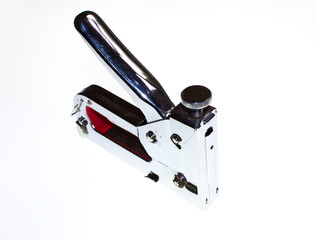 Stapler on white background