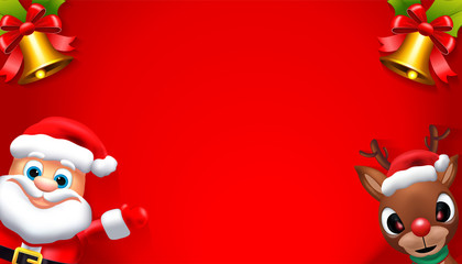 Santa Claus Sales Banner Design - Holiday Greeting