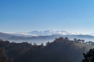 Panorama invernale da Gaiole