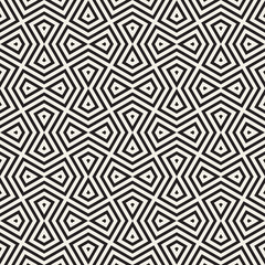 Vector seamless geometric pattern. Simple abstract lines lattice. Repeating elements stylish background