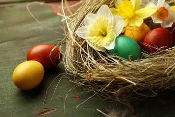 Rustic holiday easter still life