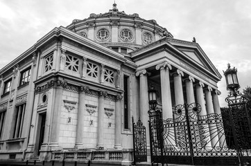 Bucharest atheneum in the morning light