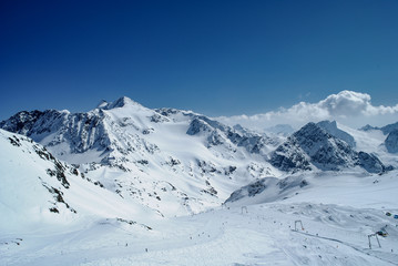 Obraz premium View on Austria Alps in winter