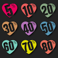 set étiquette soldes