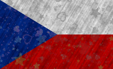 Illustraion of Czech Flag