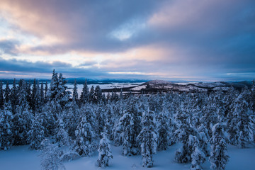 Snowy Landscape in Sweden, Europe