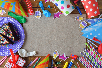 Obraz premium Accessories for birthday parties