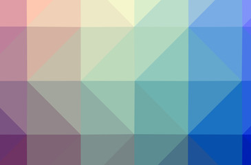 Fototapeta premium Illustration of blue abstract low poly beautiful multicolor background.