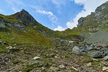 Rocky mountain landscape in the summer