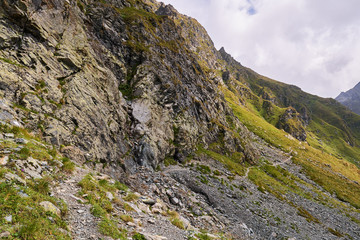 Rocky mountain landscape in the summer
