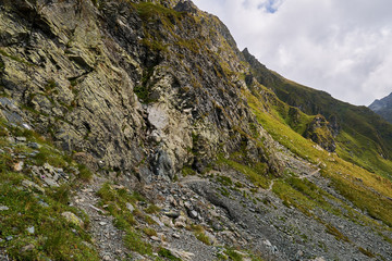 Rocky mountain landscape in the summer