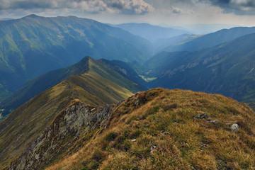 Rocky mountain landscape in the summer