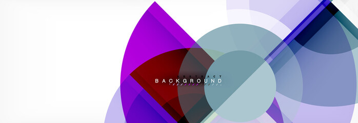 Abstract background bright circles geometric design