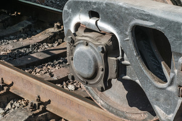 Metal wheel of a train car