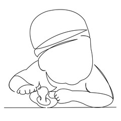 baby with pacifier