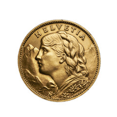 Helvetia 100 FR Goldmünze Schweiz 