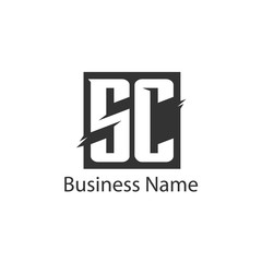 Initial Letter SC Logo Template Design