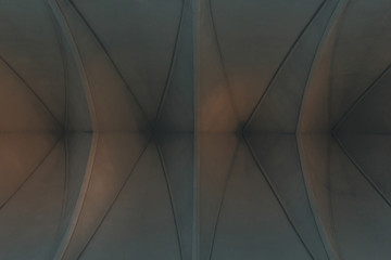 bottom view of lutheran church ceiling for background