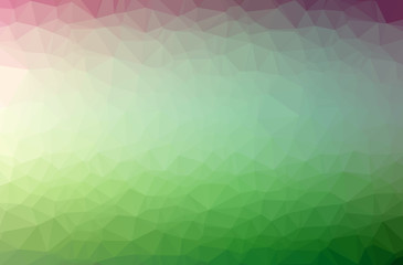 Illustration of green poligon modern multicolor background.