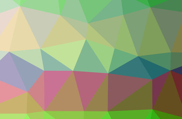 Illustration of green poligon modern multicolor background.