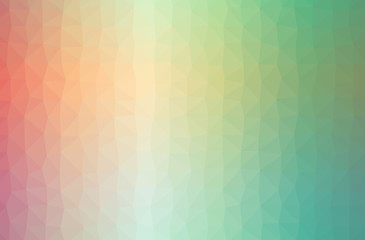 Illustration of green abstract polygonal nice multicolor background.