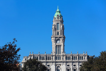 porto historic city hall in portugal