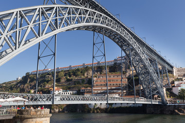 porto historic city bridge in portugal