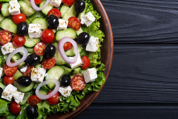 Fresh vegetables greek salad