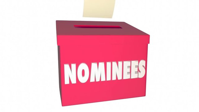 Nominees Nominate People Nominations Box 3d Animation