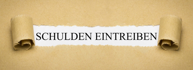 Schulden eintreiben