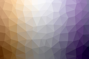 Obraz premium Illustration of abstract low poly orange horizontal background.