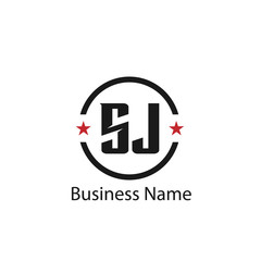 Initial Letter SJ Logo Template Design