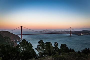 Golden Gate Bridge beim Sonnenuntergang