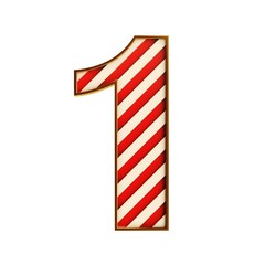 Obraz premium 3d red and white alphabet and numbers 3d illustration